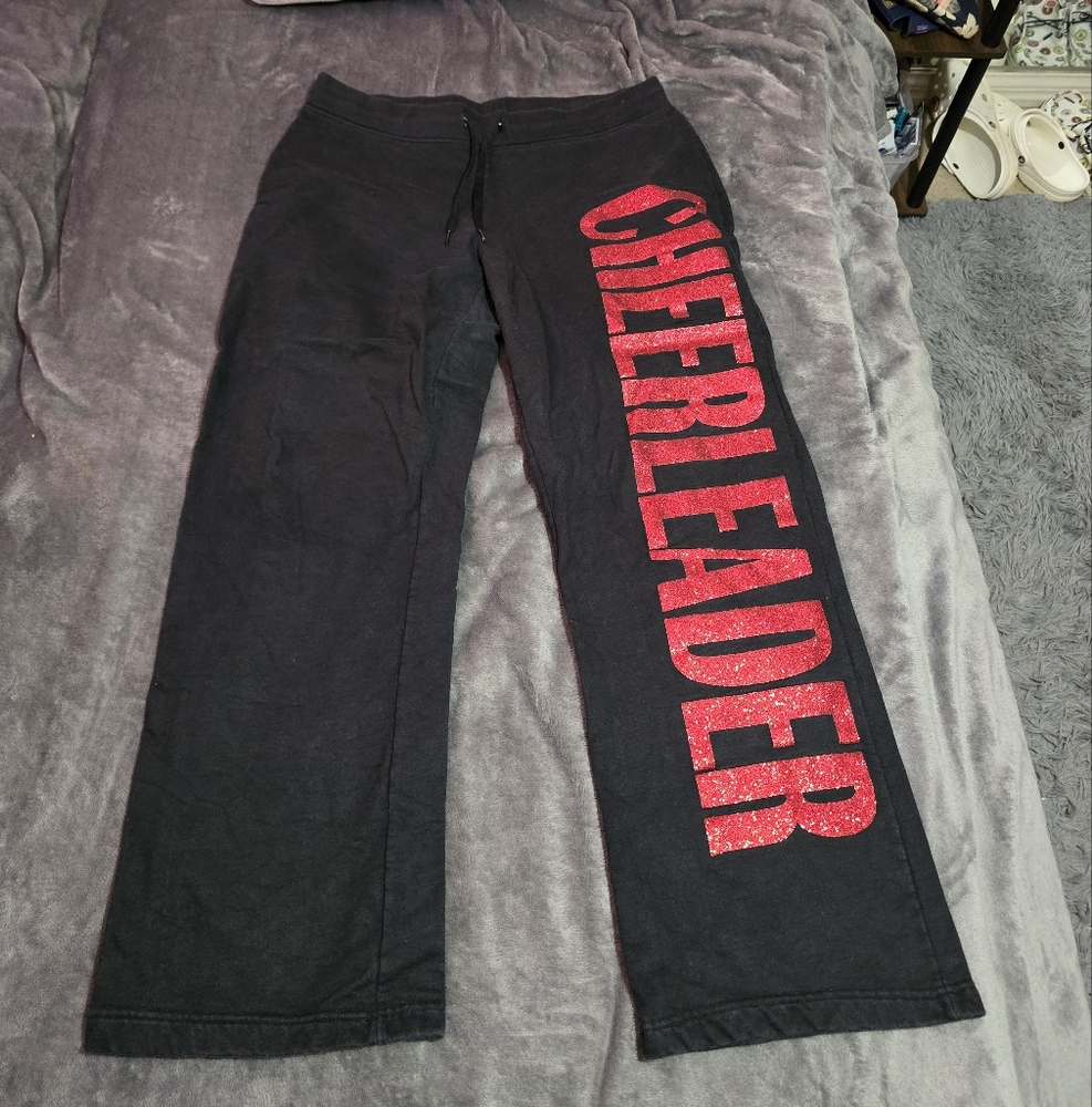 GTM SPORTSWEAR (Size L) Black Cheerleading Track Pants